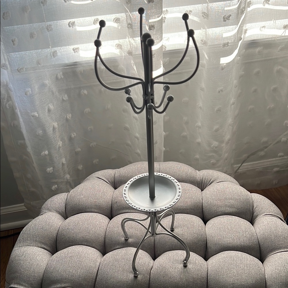 Grey Jewelry Organizer Stand